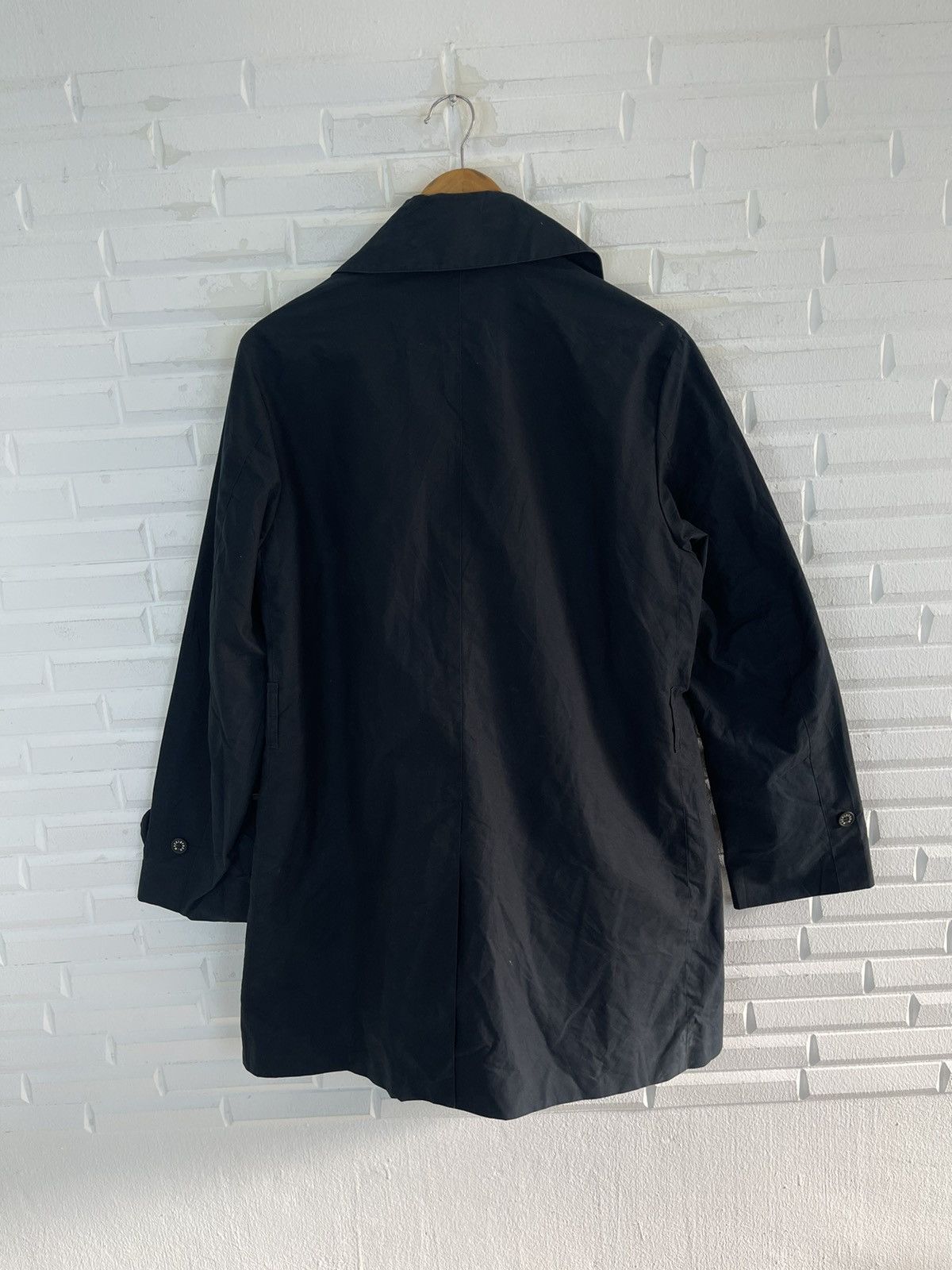 Kiko Kostadinov 🖤BLACK MACKINTOSH DOUBLE BREAST LONG COAT WEATHER Size US M / EU 48-50 / 2 - 3 Thumbnail