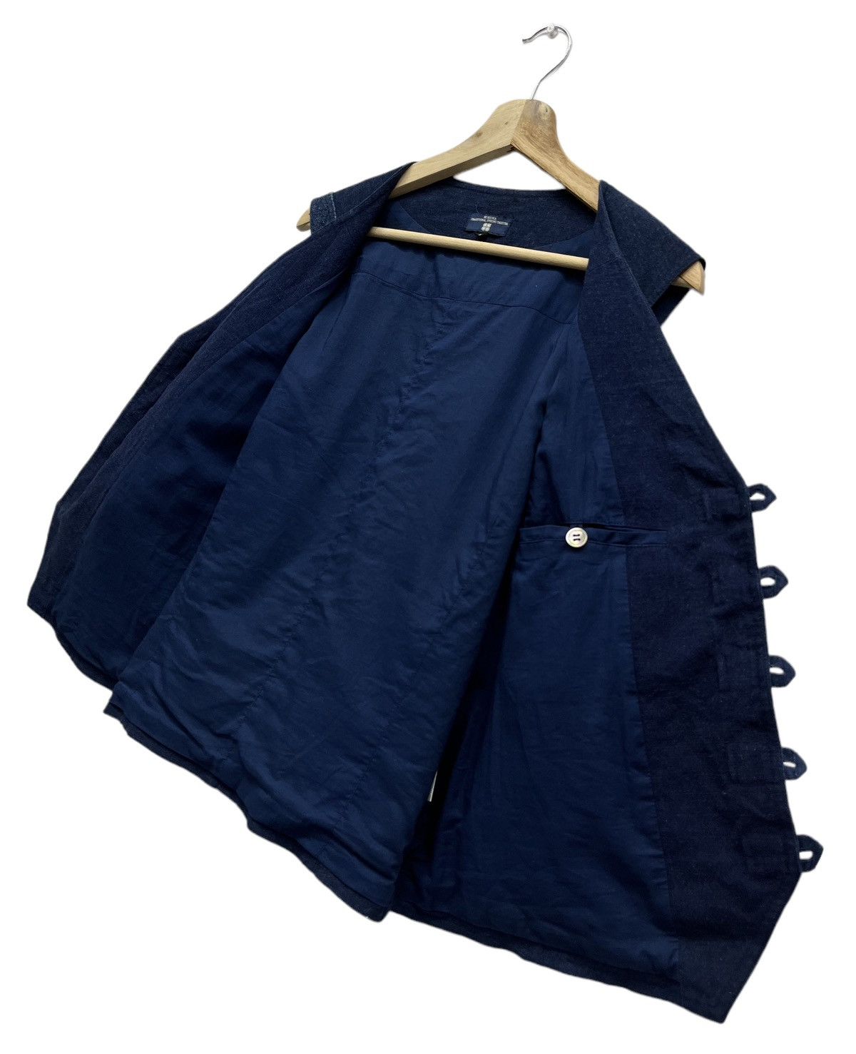 If Six Was Nine MORIOKA Vintage DYEING TAKIURA Patchwork Kapital Style Vest Size US M / EU 48-50 / 2 - 8 Thumbnail