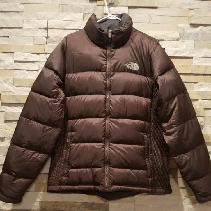 North Face Womens XL Brown Winter Down Jacket Puffer Coat