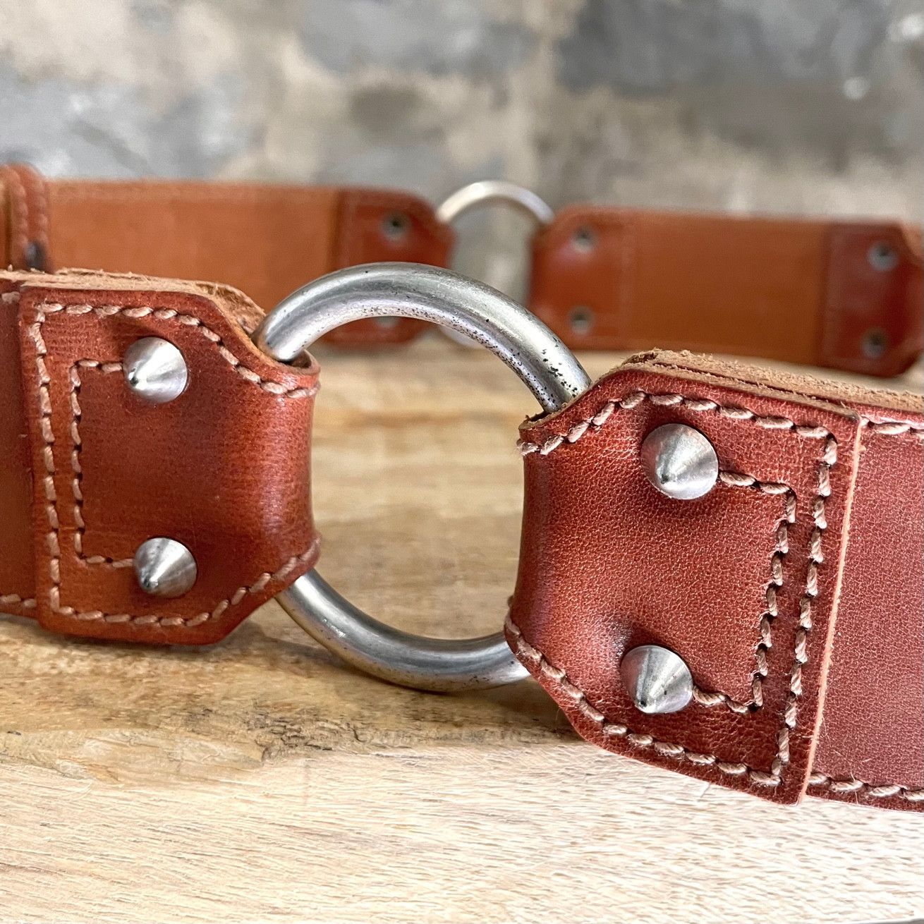Balenciaga Balenciaga Brown Studded Leather Belt Size ONE SIZE - 4 Thumbnail