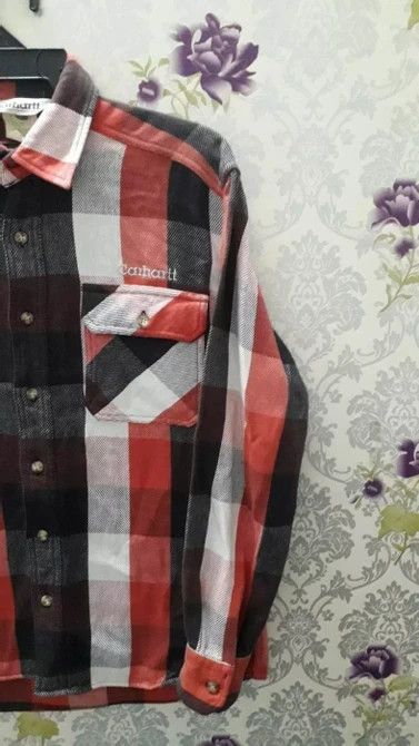 Carhartt × Flannel × Vintage CARHATT JACKET SHIRT MULTI POCKET Size US M / EU 48-50 / 2 - 3 Thumbnail