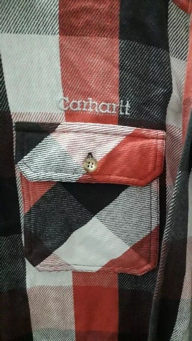Carhartt × Flannel × Vintage CARHATT JACKET SHIRT MULTI POCKET Size US M / EU 48-50 / 2 - 7 Thumbnail