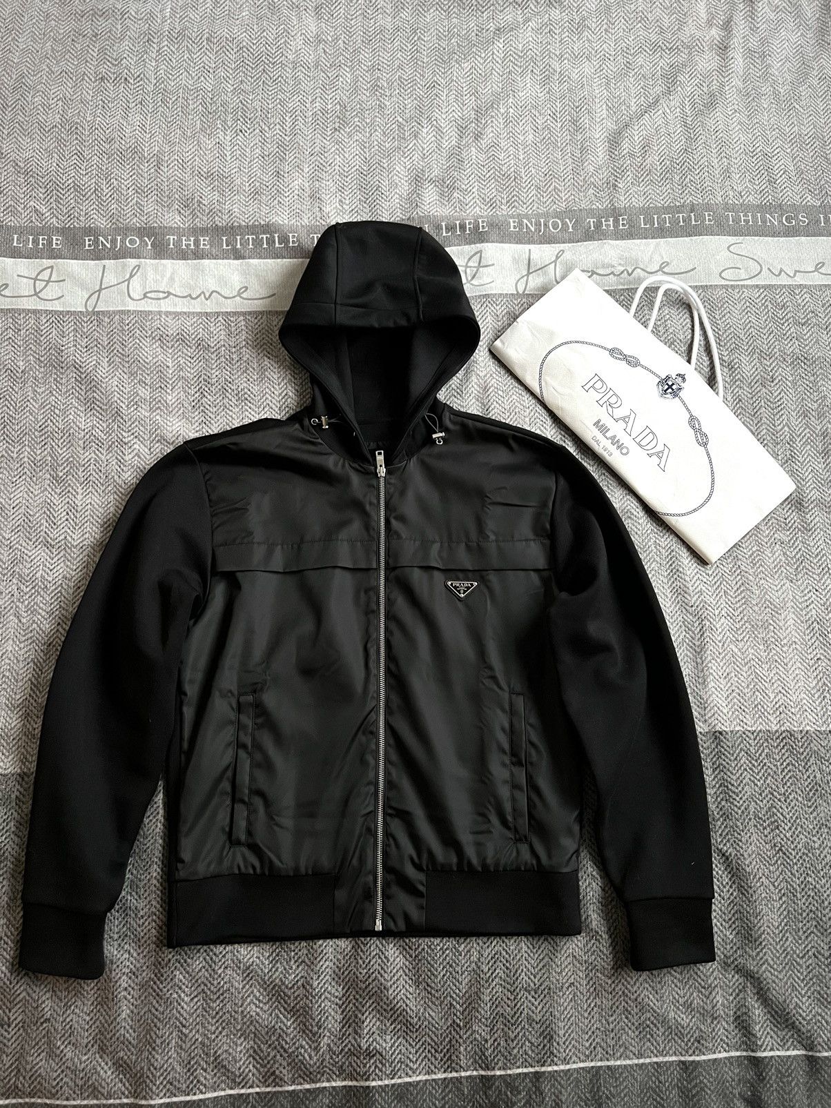 2009 prada nylon hoodie