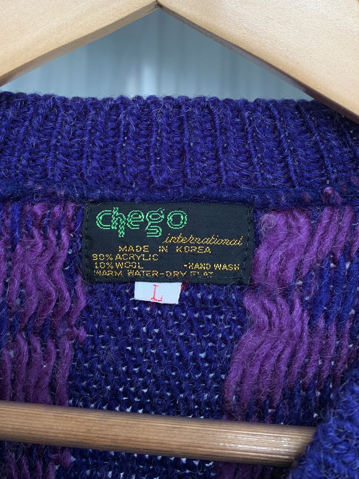 Vintage Vintage 80s Women’s Wool Knit Korea Sweater Size M-L Size L / US 10 / IT 46 - 4 Thumbnail