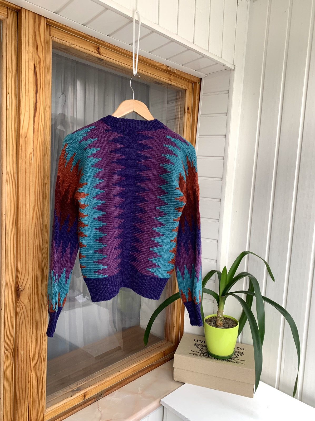 Vintage Vintage 80s Women’s Wool Knit Korea Sweater Size M-L Size L / US 10 / IT 46 - 5 Thumbnail
