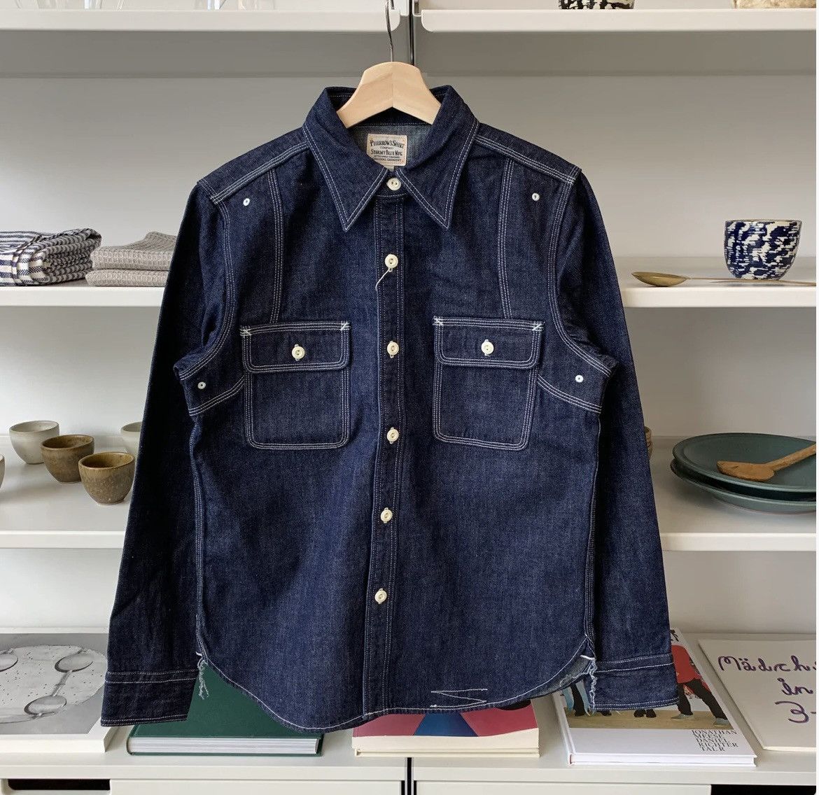 Triple Stitch Workshirt in Indigo Denim