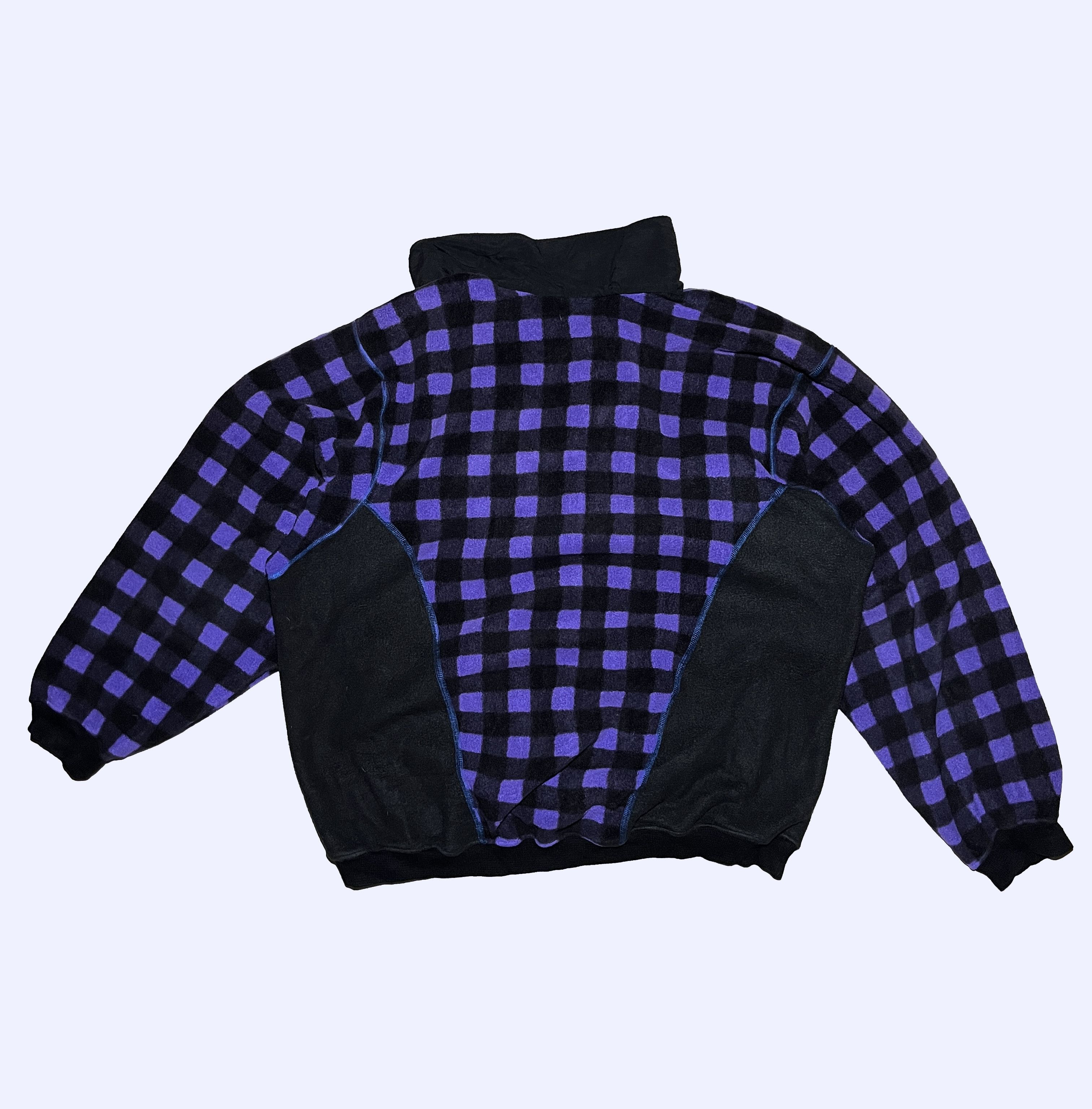 Adidas × Polartec × Vintage ADIDAS Adventure Checkered Vintage Polartec Fleece Jacket Size US L / EU 52-54 / 3 - 11 Thumbnail