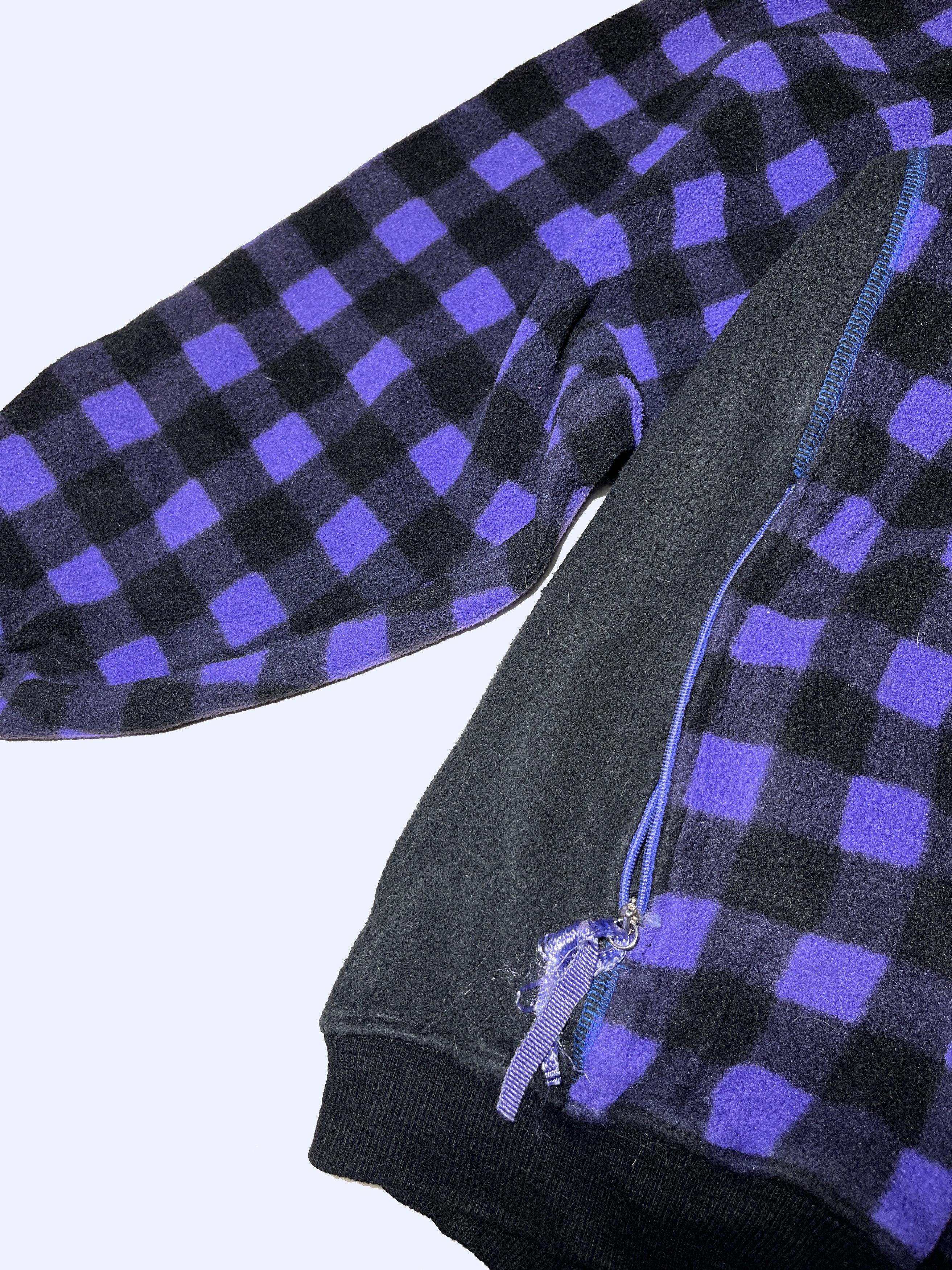 Adidas × Polartec × Vintage ADIDAS Adventure Checkered Vintage Polartec Fleece Jacket Size US L / EU 52-54 / 3 - 6 Thumbnail