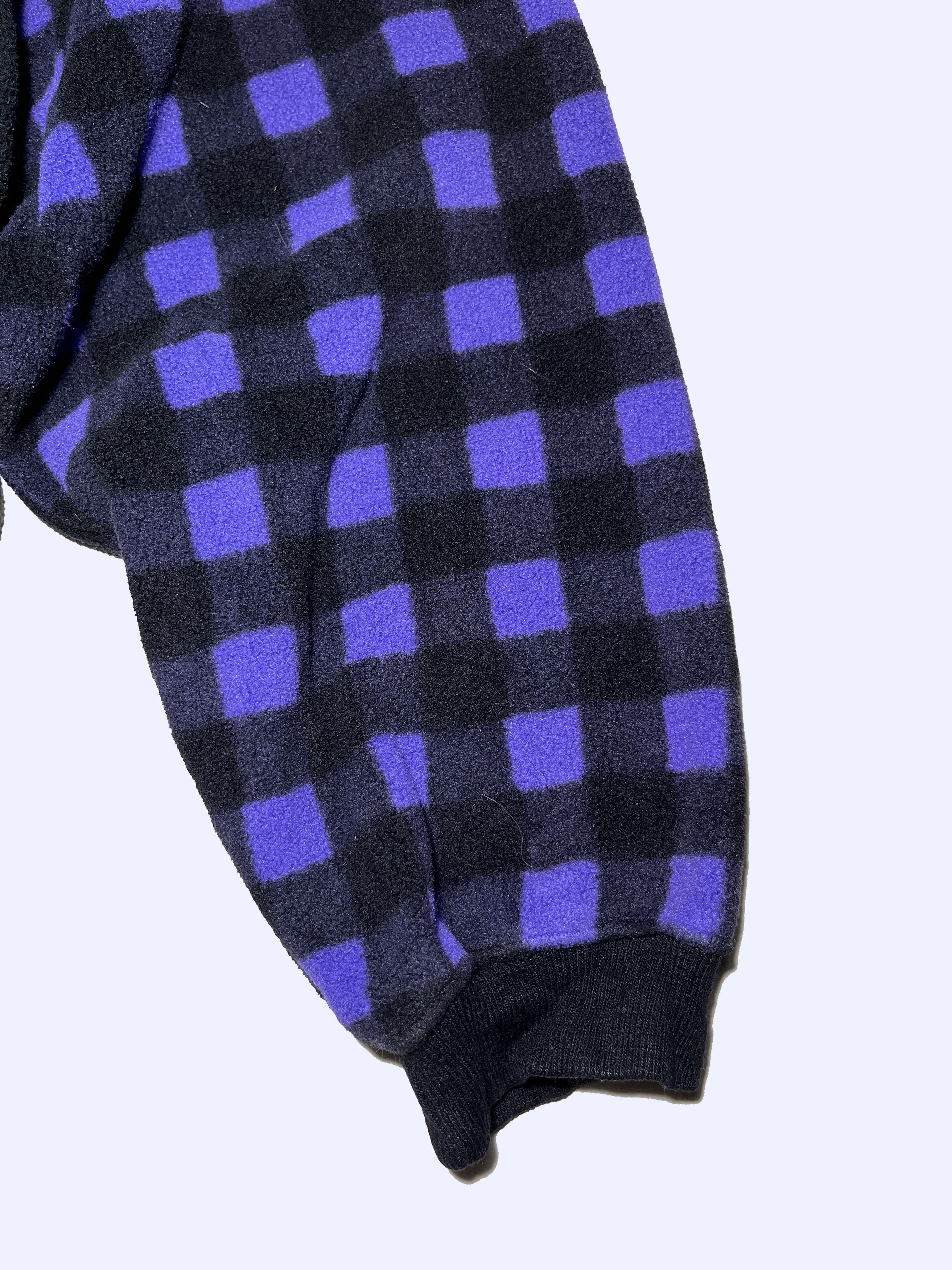 Adidas × Polartec × Vintage ADIDAS Adventure Checkered Vintage Polartec Fleece Jacket Size US L / EU 52-54 / 3 - 5 Thumbnail
