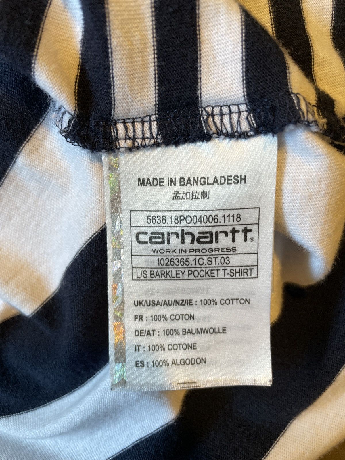 Carhartt Wip Carhartt WIP Striped L/S Size US L / EU 52-54 / 3 - 4 Thumbnail