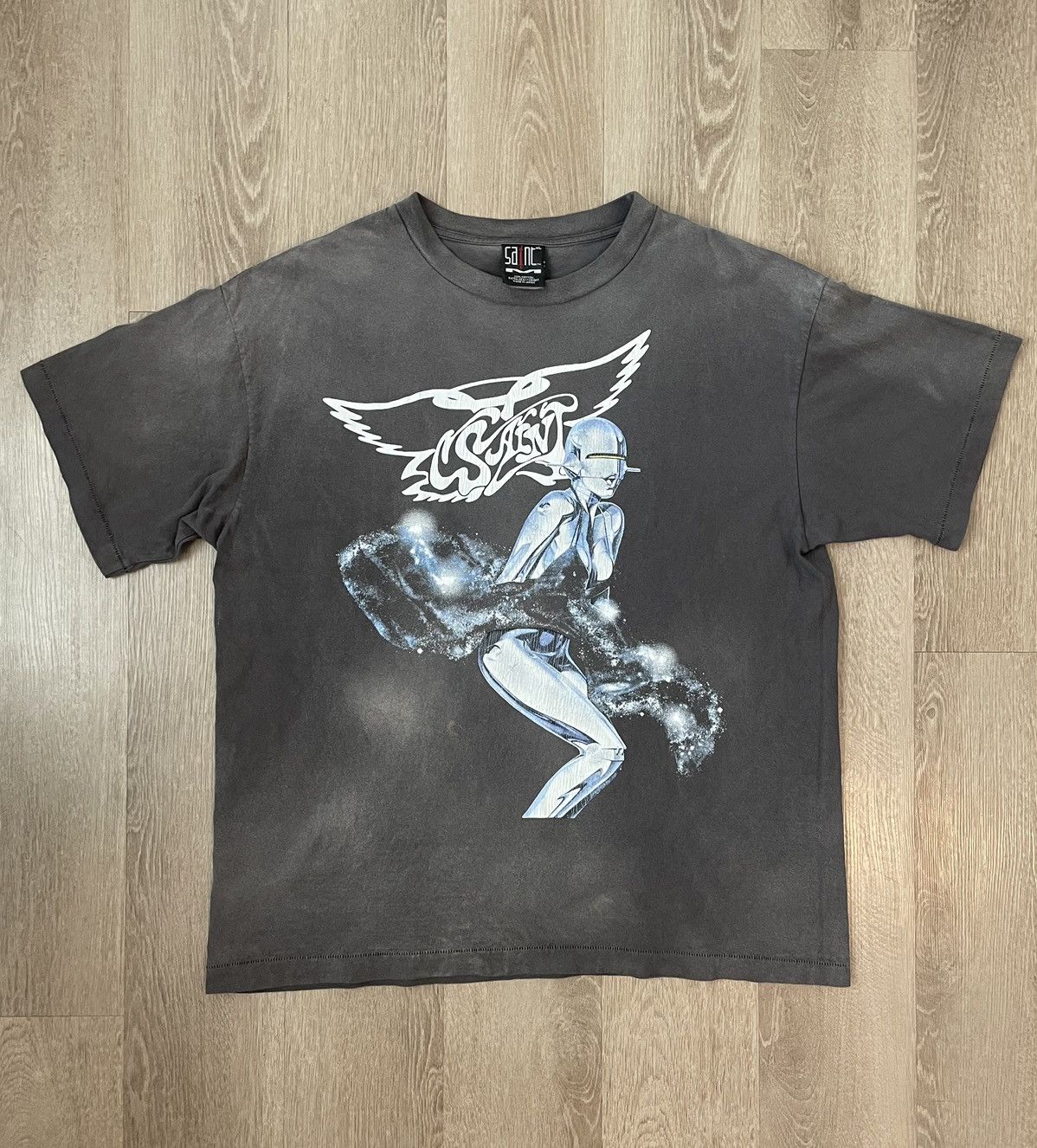 Sweat-shirt Saint Micheal X Sorayama, Taille M, 100% Coton, Noir - Neuf Avec étiquettes