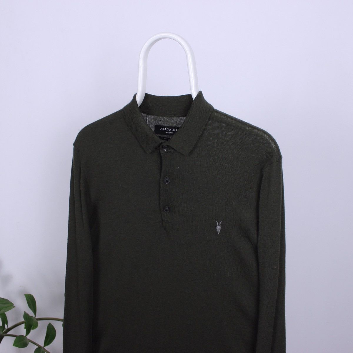 Allsaints Allsaints Mode Merino Wool Long Sleeve Polo Size US M / EU 48-50 / 2 - 1 Thumbnail