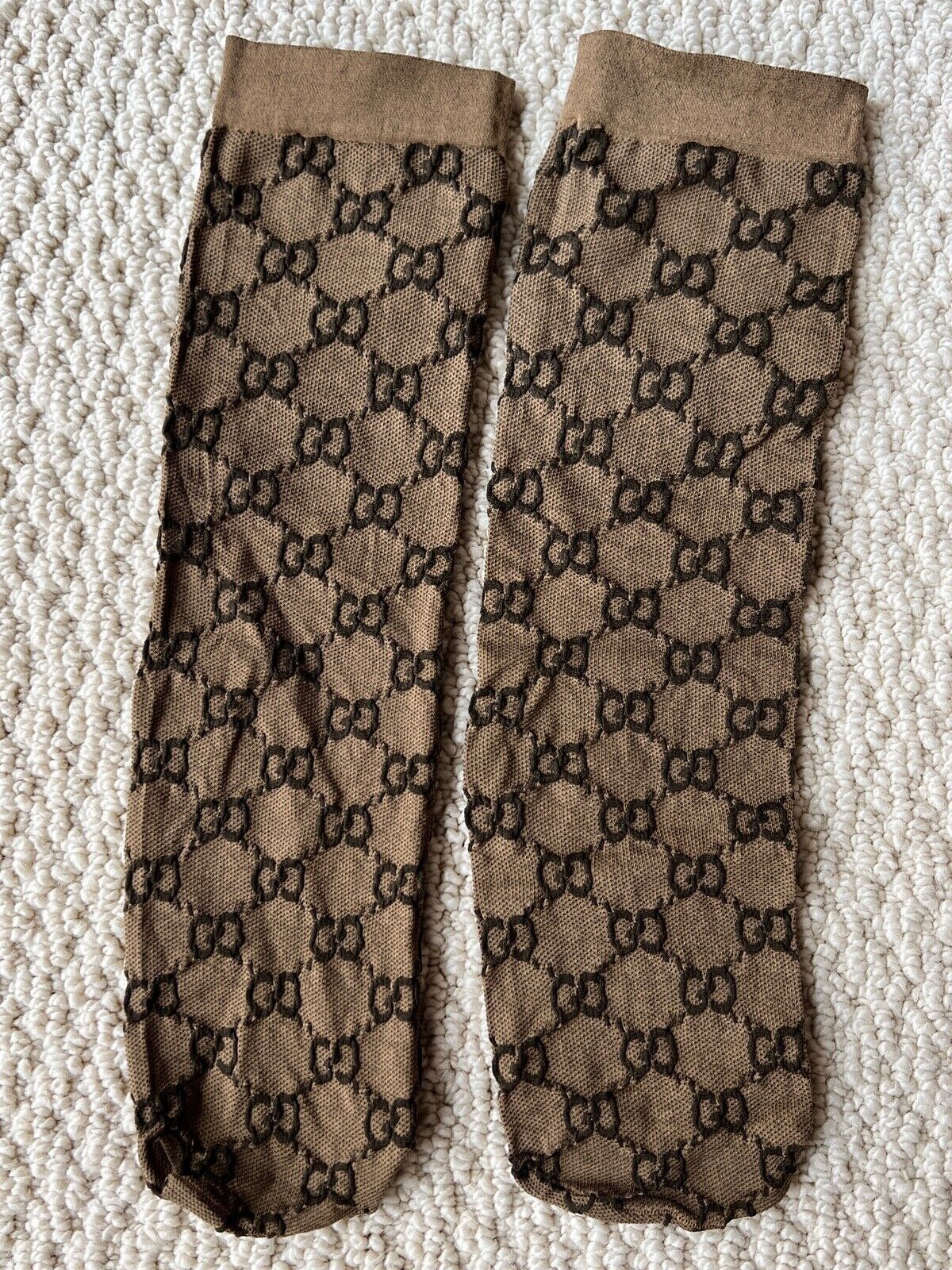 Gucci Socks in Beige Size ONE SIZE - 6 Thumbnail