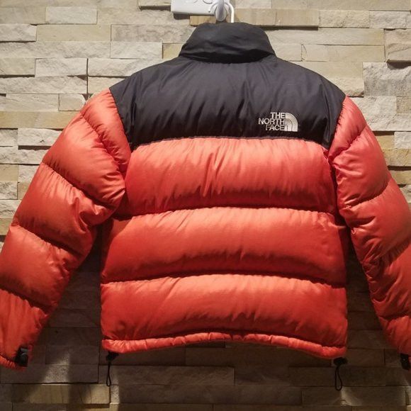 The North Face North Face Womens Large Orange Nuptse Puffer Jacket Ski Coat Size S / US 4 / IT 40 - 7 Thumbnail