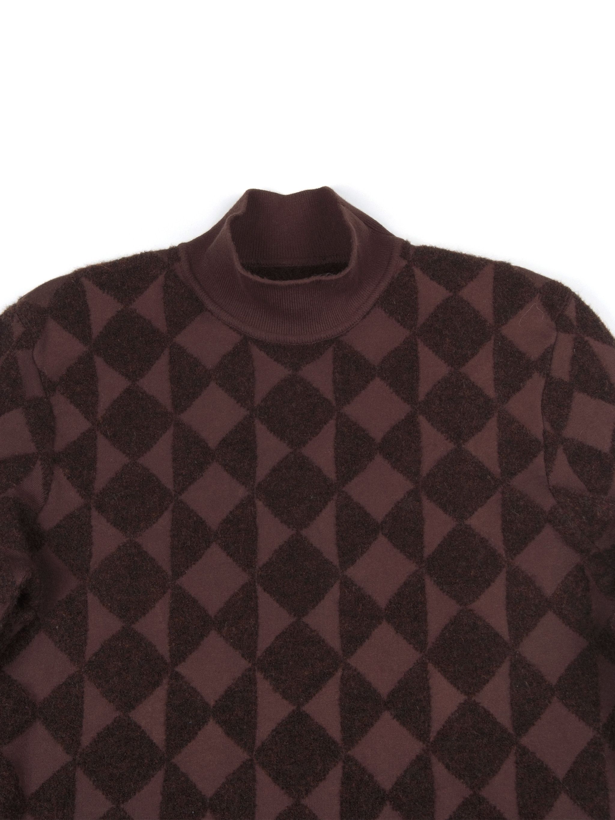 Ermenegildo Zegna × Z Zegna Zegna Alpaca High Neck Hybrid Sweater Size US XL / EU 56 / 4 - 4 Thumbnail