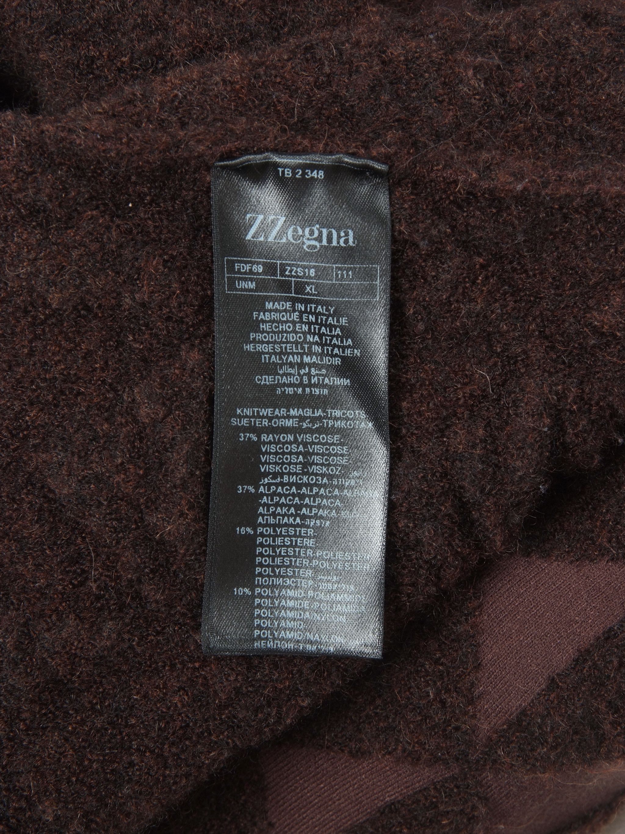 Ermenegildo Zegna × Z Zegna Zegna Alpaca High Neck Hybrid Sweater Size US XL / EU 56 / 4 - 7 Thumbnail