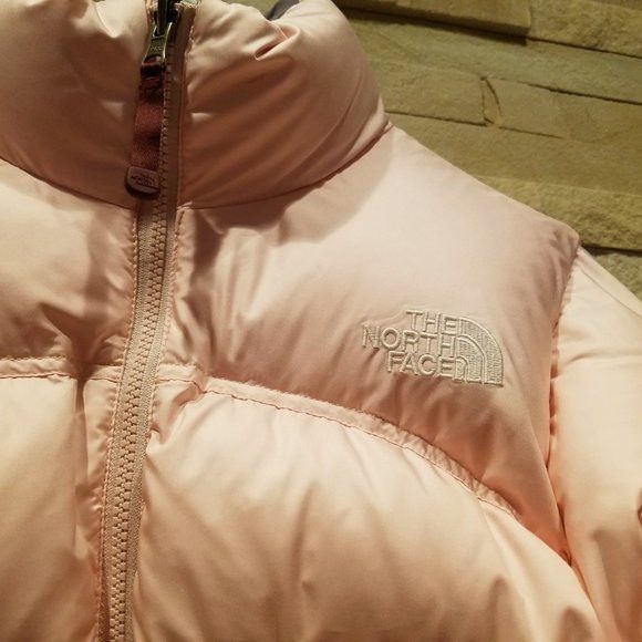 The North Face North Face Womens Small Pink Nuptse Puffer Jacket Down Coat Size S / US 4 / IT 40 - 3 Thumbnail
