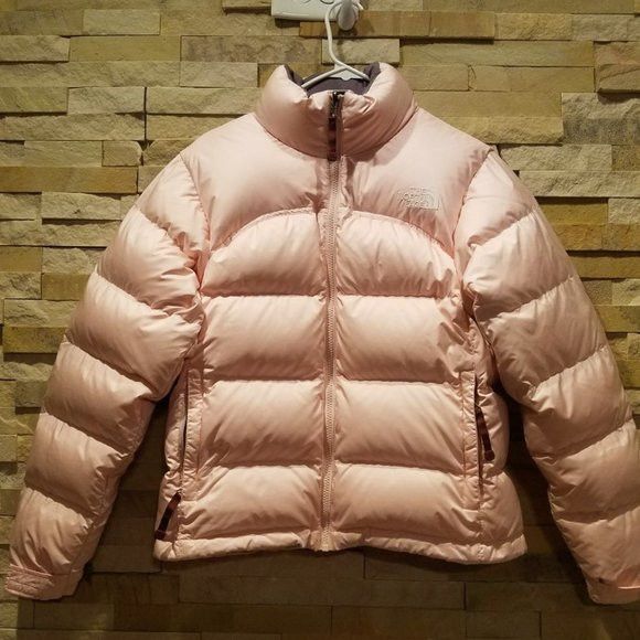 The North Face North Face Womens Small Pink Nuptse Puffer Jacket Down Coat Size S / US 4 / IT 40 - 1 Thumbnail