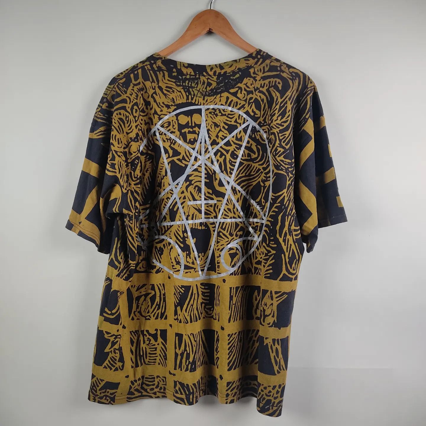 Band Tees × Vintage 90's Morbid Angel All Over Print Black Metal Size US XL / EU 56 / 4 - 2 Thumbnail