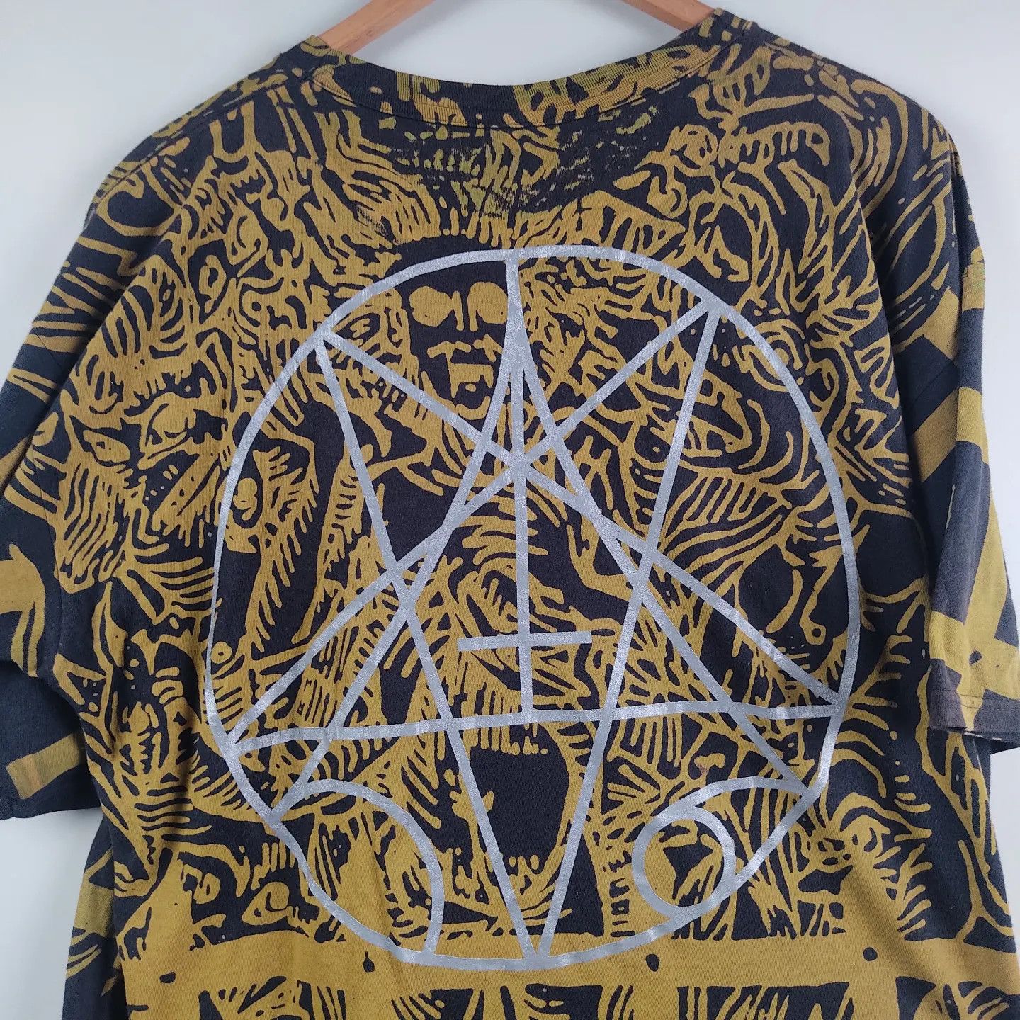 Band Tees × Vintage 90's Morbid Angel All Over Print Black Metal Size US XL / EU 56 / 4 - 3 Thumbnail