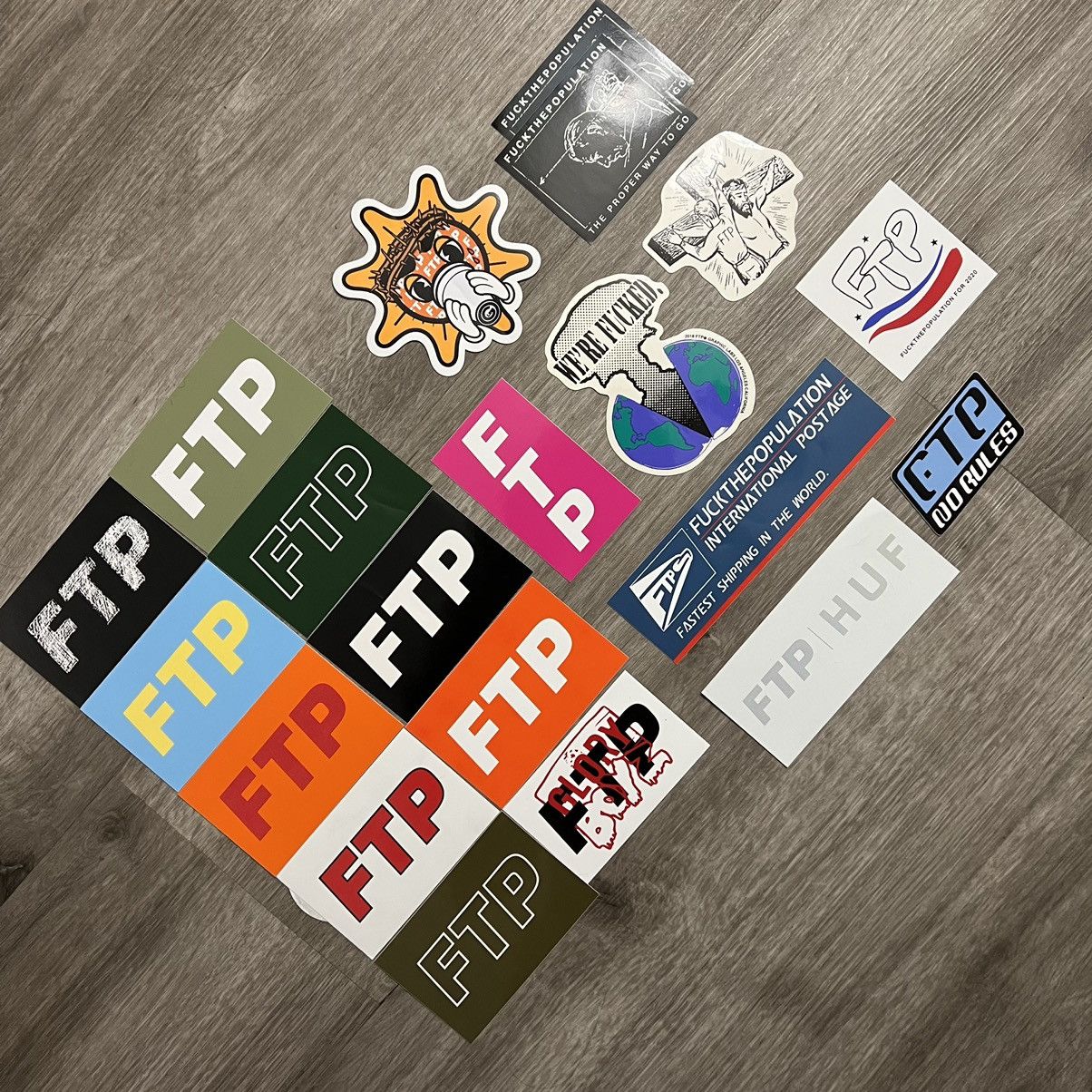 Fuck The Population FTP Sticker Lot | Grailed