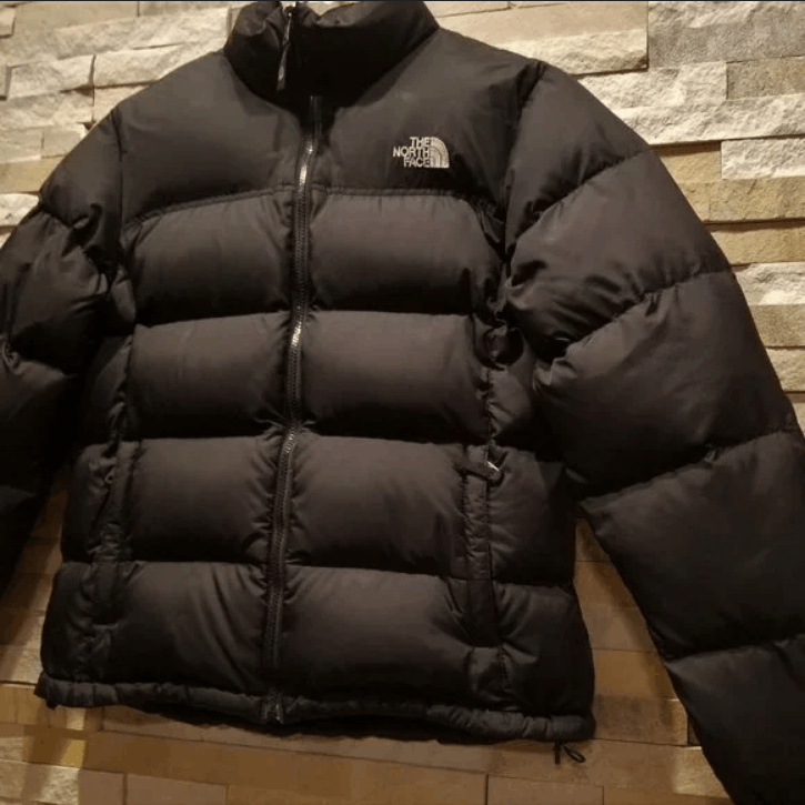 North Face Womens Large Black Nuptse Down Puffer Jacket Coat