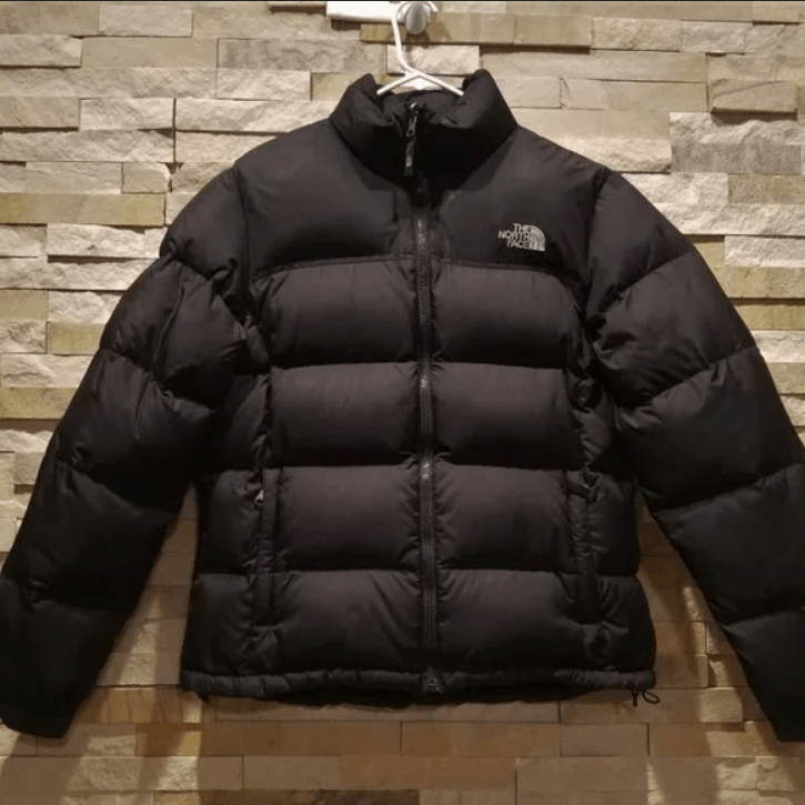North Face Womens Large Black Nuptse Down Puffer Jacket Coat