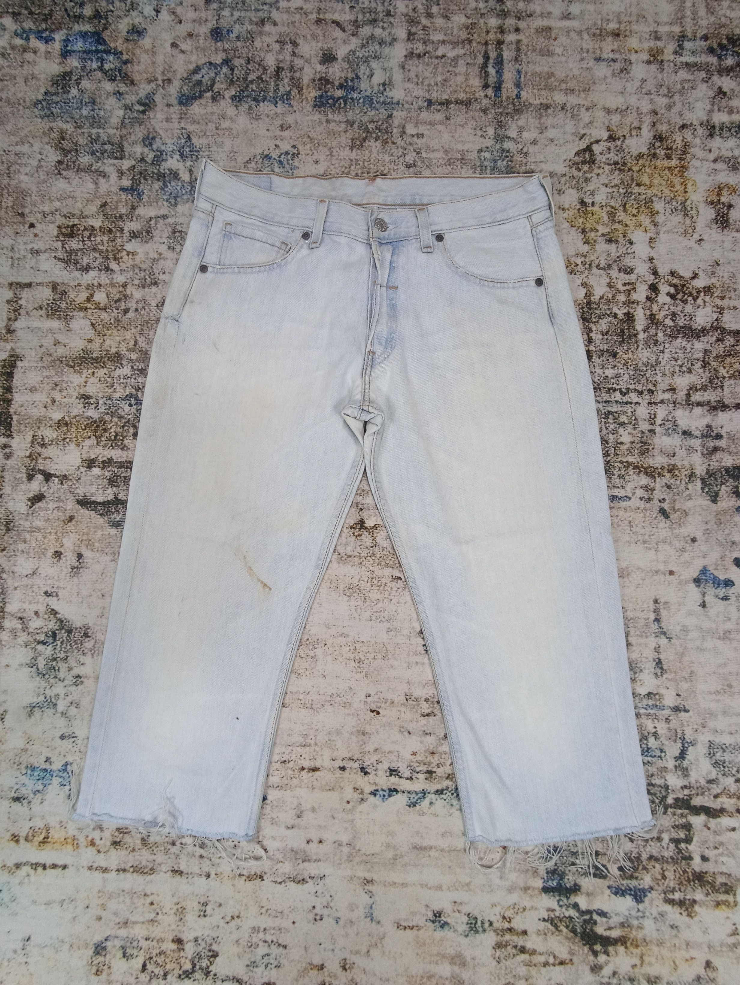 Levi's × Vintage VINTAGE LEVI'S 502 CROPPED LIGHT WASH JEANS - J047 Size US 32 / EU 48 - 1 Thumbnail