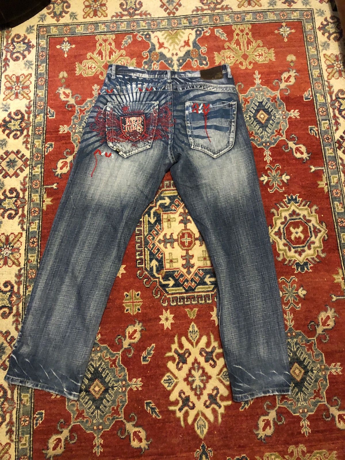 Akademiks × Vintage Akademiks Embroidered Denim Size US 33 - 1 Thumbnail