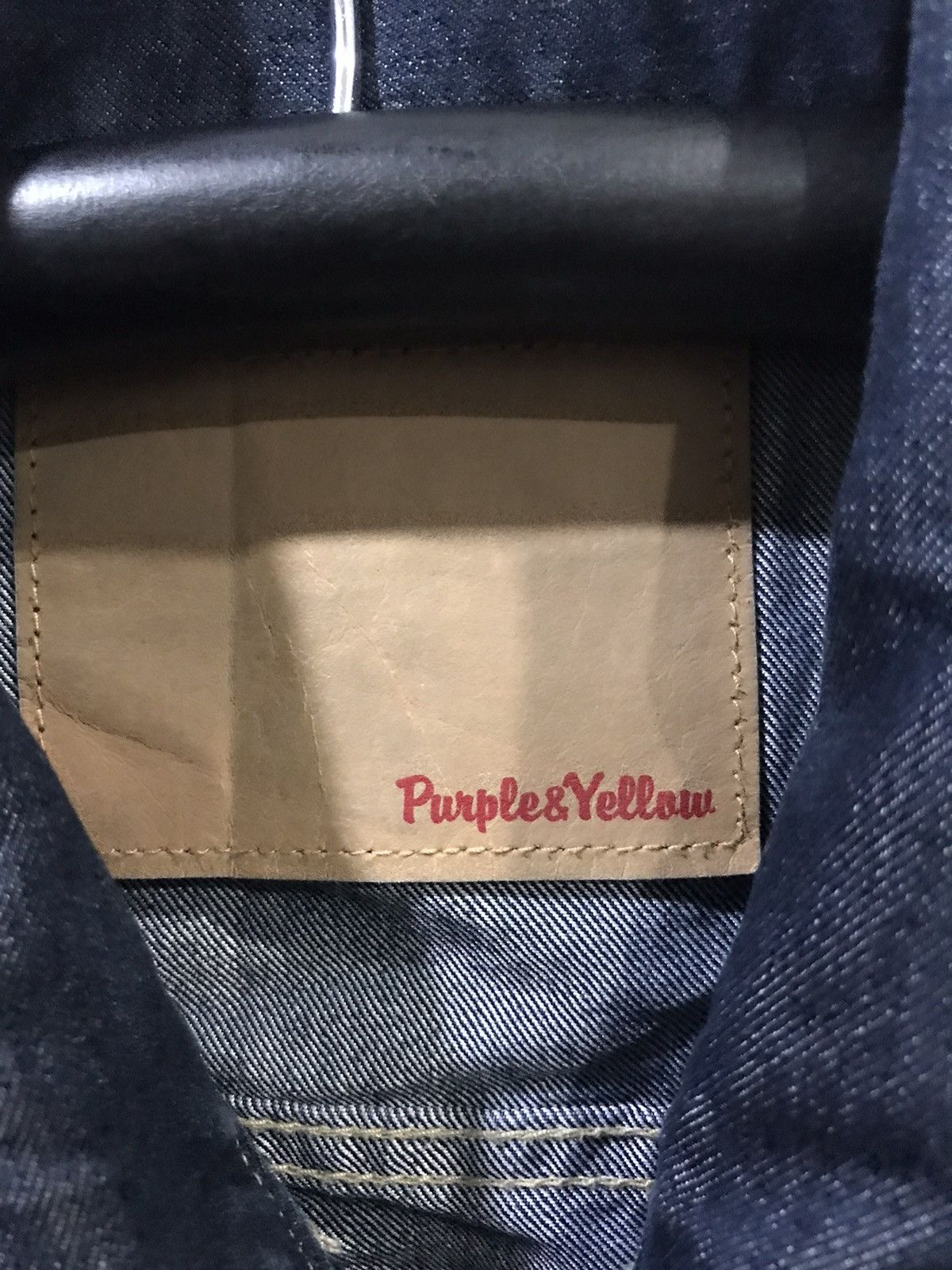 Japanese Brand Purple&Yellow Light Denim Jacket Type ll Size US L / EU 52-54 / 3 - 7 Thumbnail