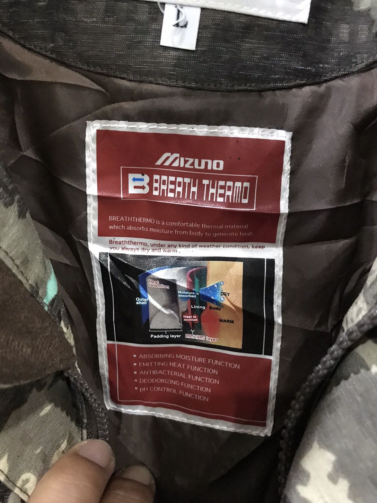 Mizuno Mizuno Japan Ski Wear Camo Jacket Size US L / EU 52-54 / 3 - 12 Thumbnail