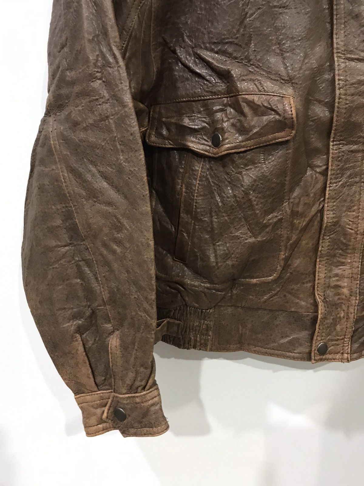 Japanese Brand NEO BLOOD TOKYO A2 Design Leather Jacket Size US XL / EU 56 / 4 - 6 Thumbnail