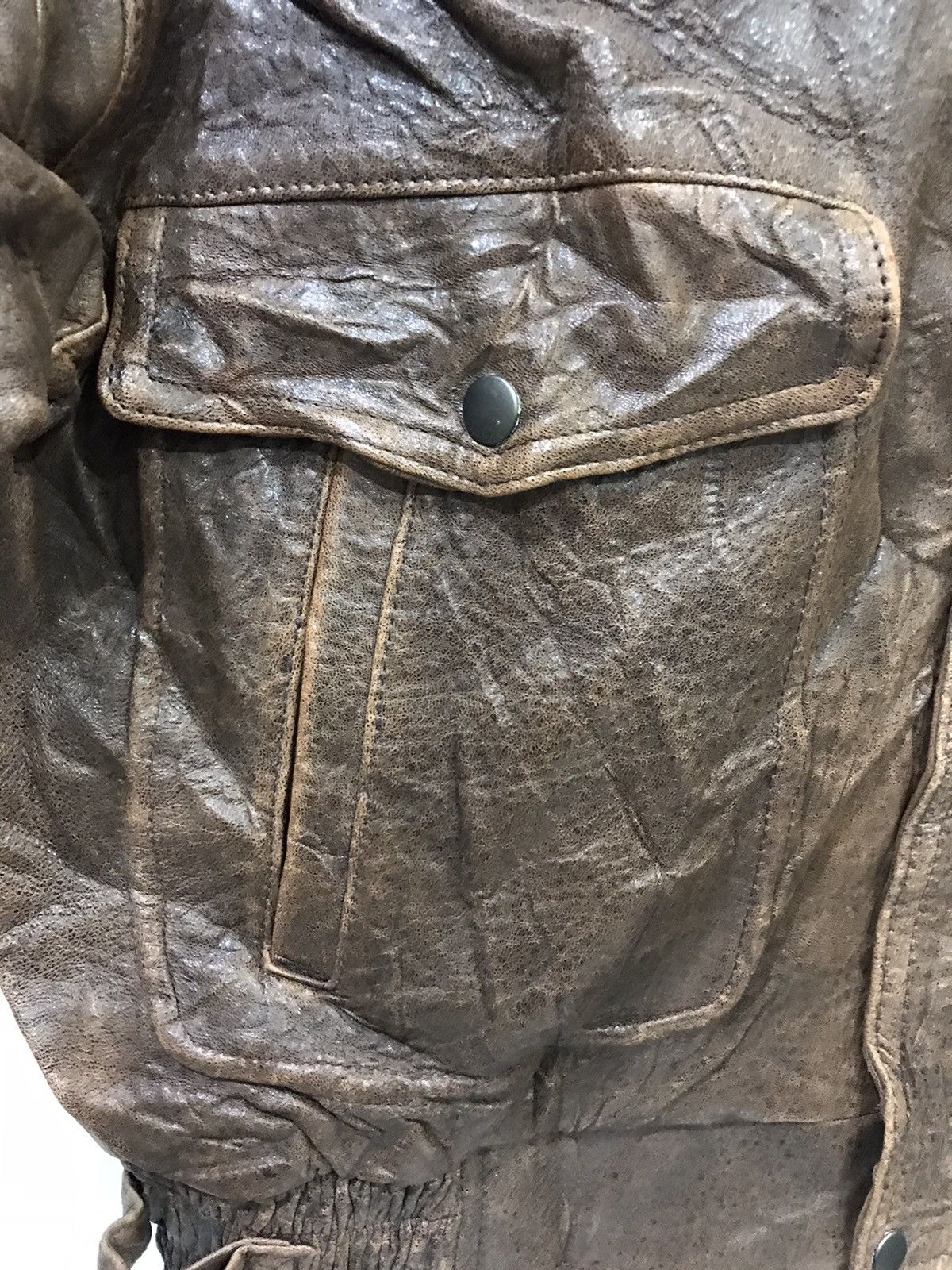 Japanese Brand NEO BLOOD TOKYO A2 Design Leather Jacket Size US XL / EU 56 / 4 - 7 Thumbnail