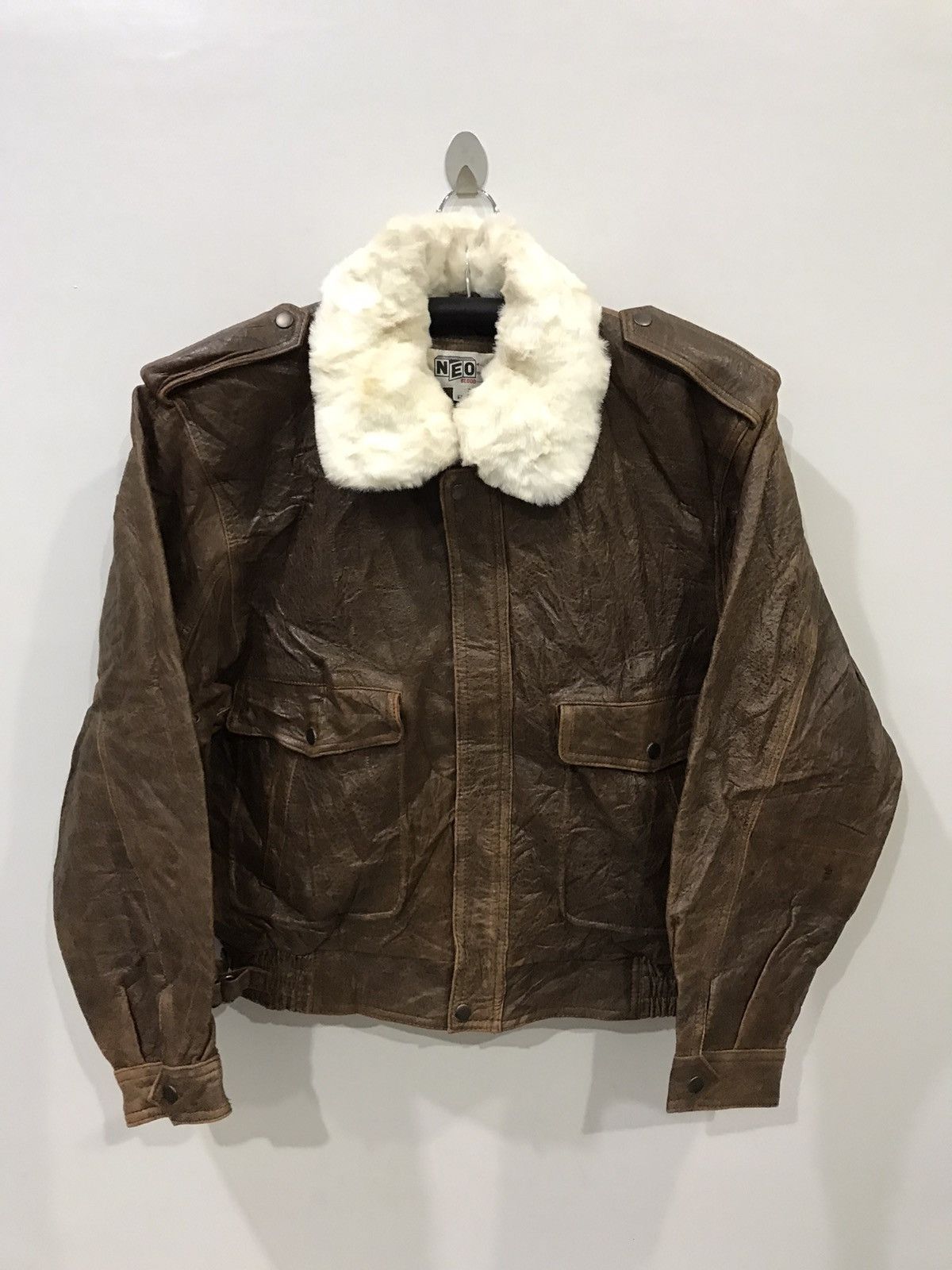 Japanese Brand NEO BLOOD TOKYO A2 Design Leather Jacket Size US XL / EU 56 / 4 - 1 Thumbnail
