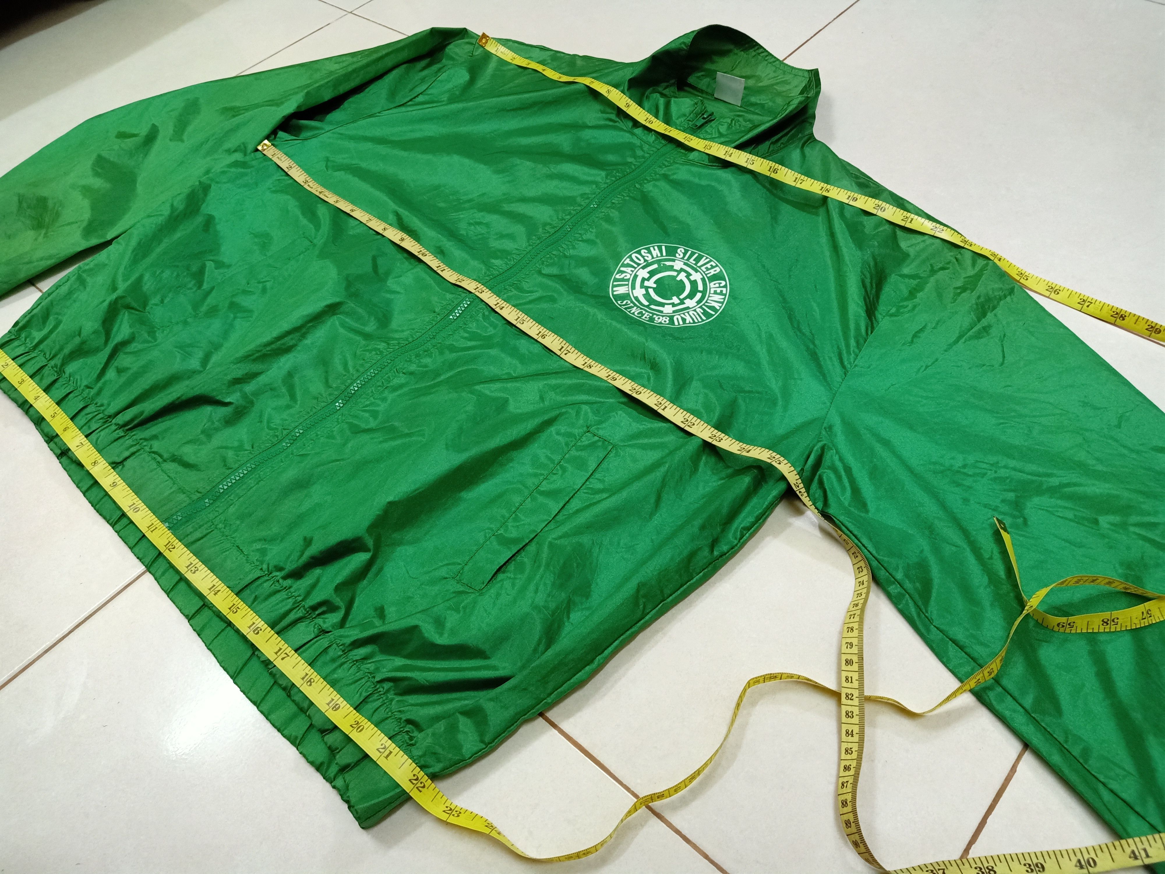 Japanese Brand PRINT STAR X SILVER GENKI JUKU Staff Big Logo Windbreaker Size US XL / EU 56 / 4 - 12 Thumbnail