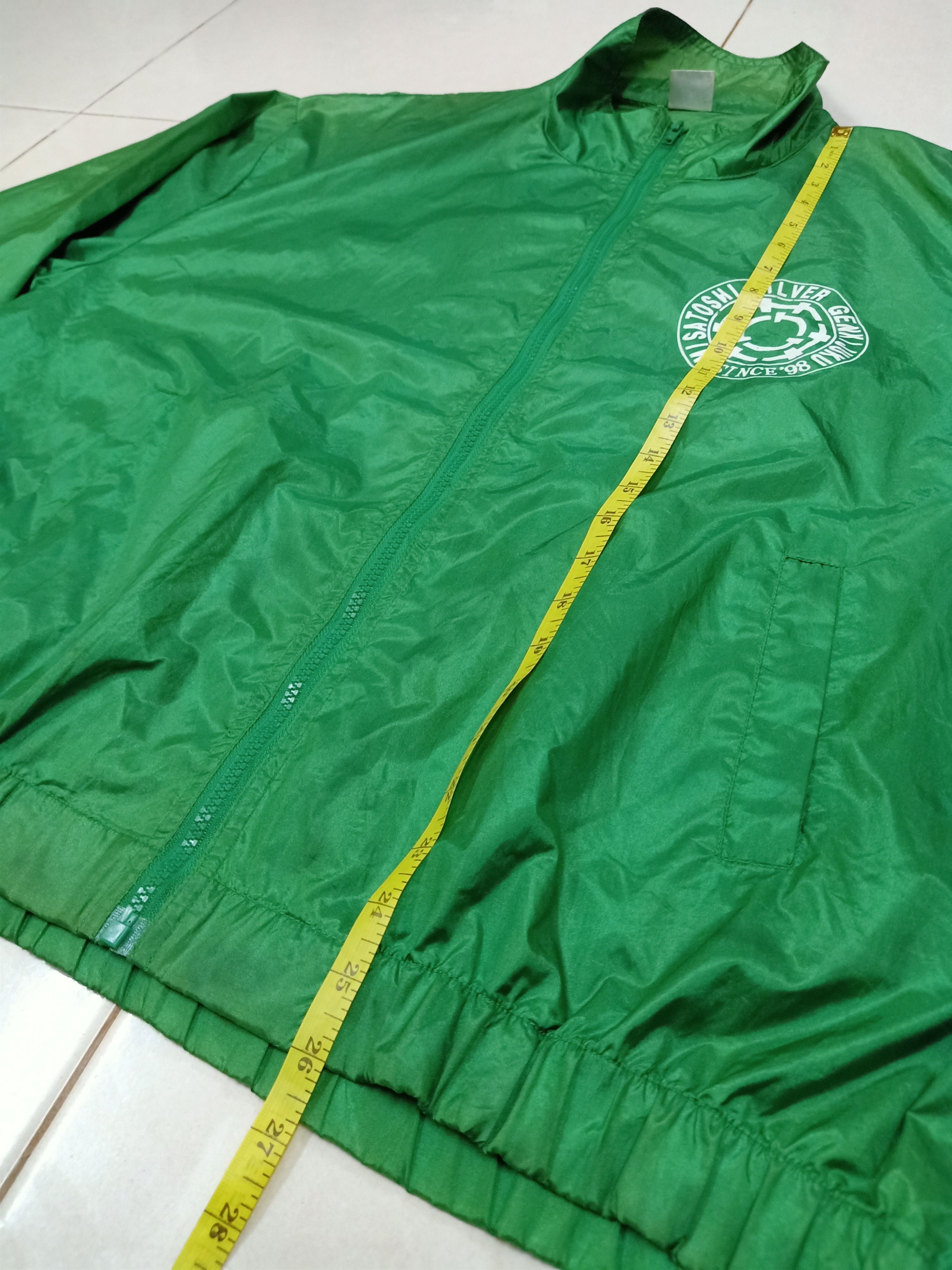 Japanese Brand PRINT STAR X SILVER GENKI JUKU Staff Big Logo Windbreaker Size US XL / EU 56 / 4 - 13 Thumbnail