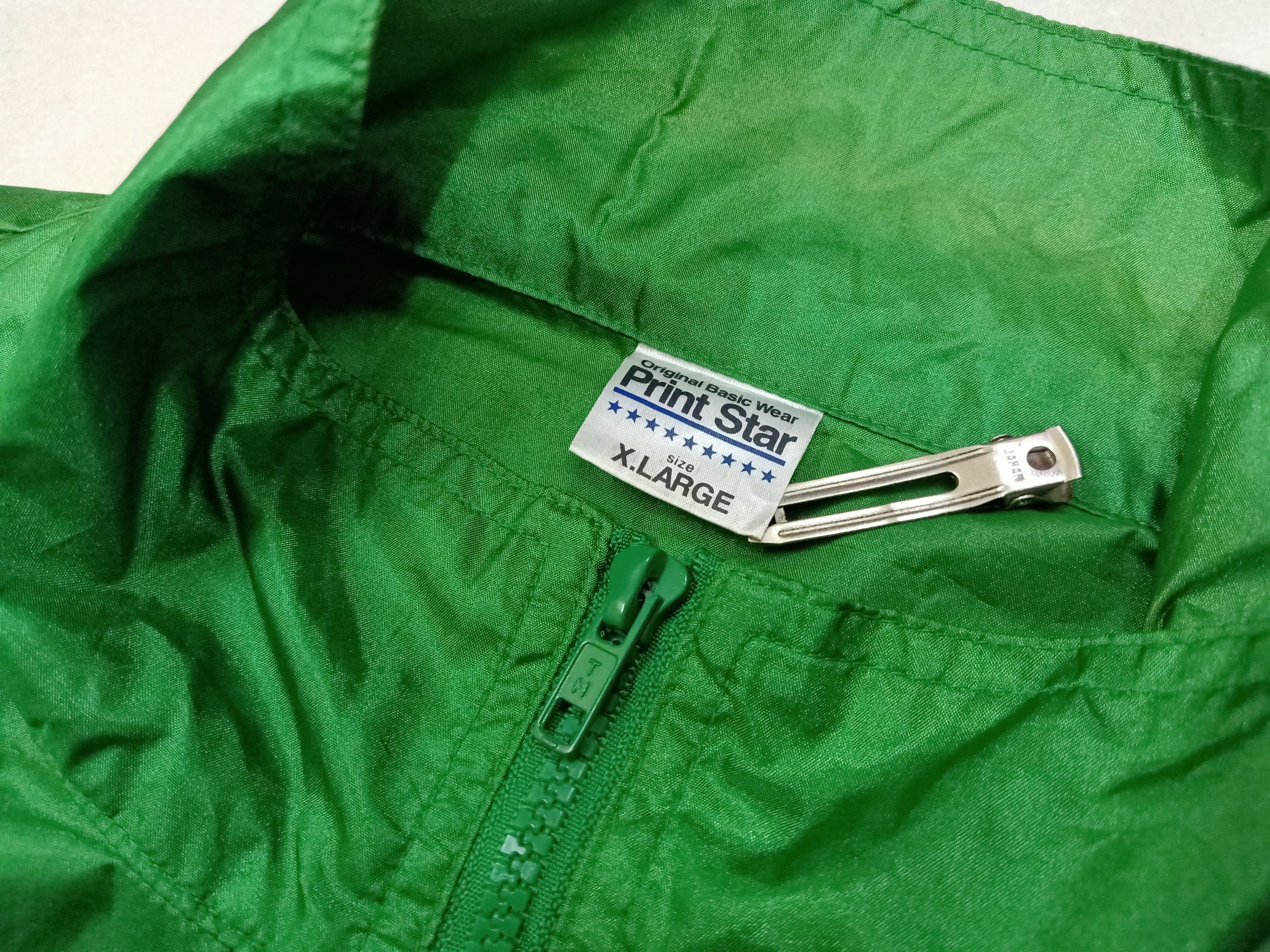 Japanese Brand PRINT STAR X SILVER GENKI JUKU Staff Big Logo Windbreaker Size US XL / EU 56 / 4 - 8 Thumbnail