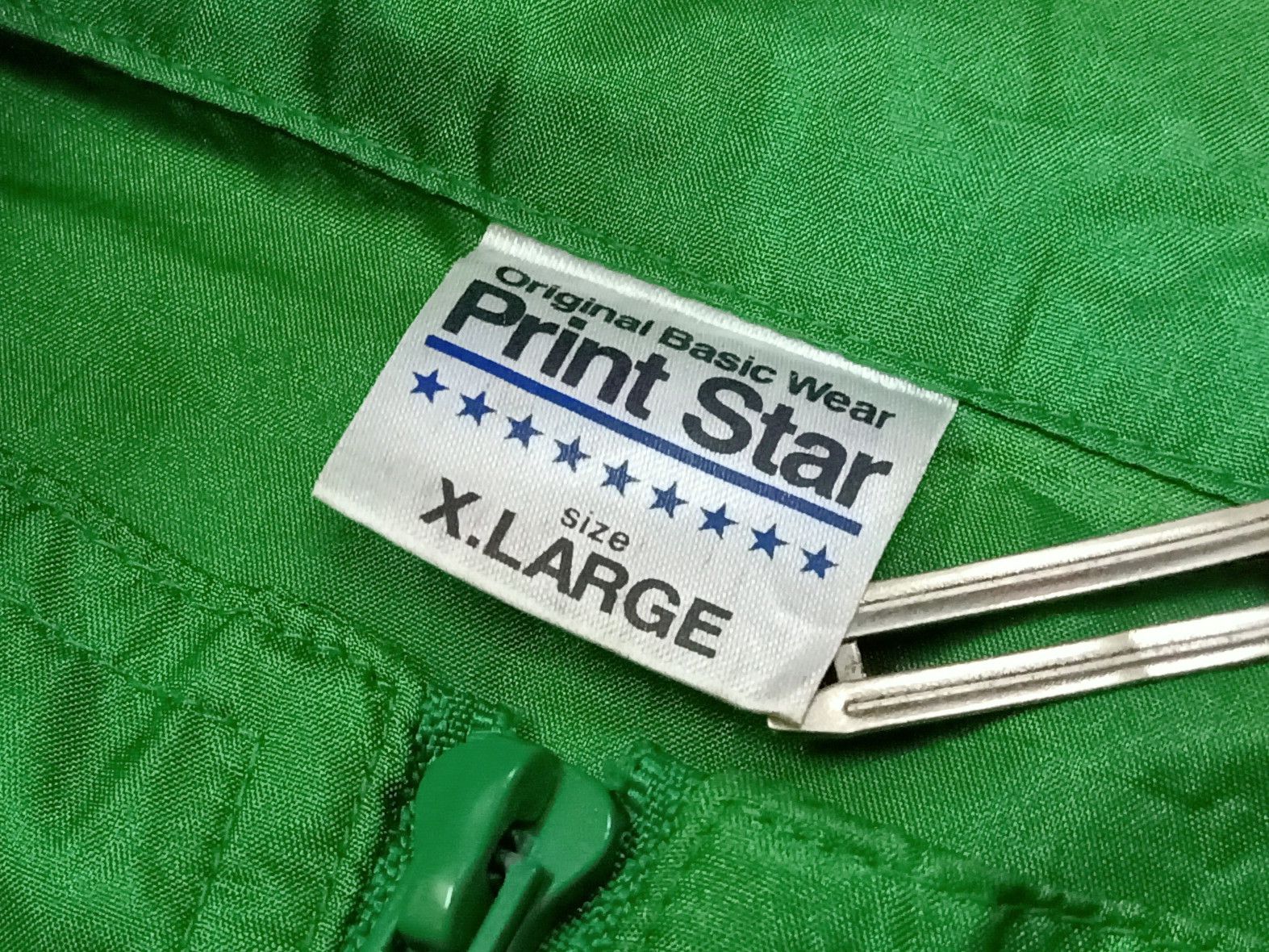 Japanese Brand PRINT STAR X SILVER GENKI JUKU Staff Big Logo Windbreaker Size US XL / EU 56 / 4 - 9 Thumbnail