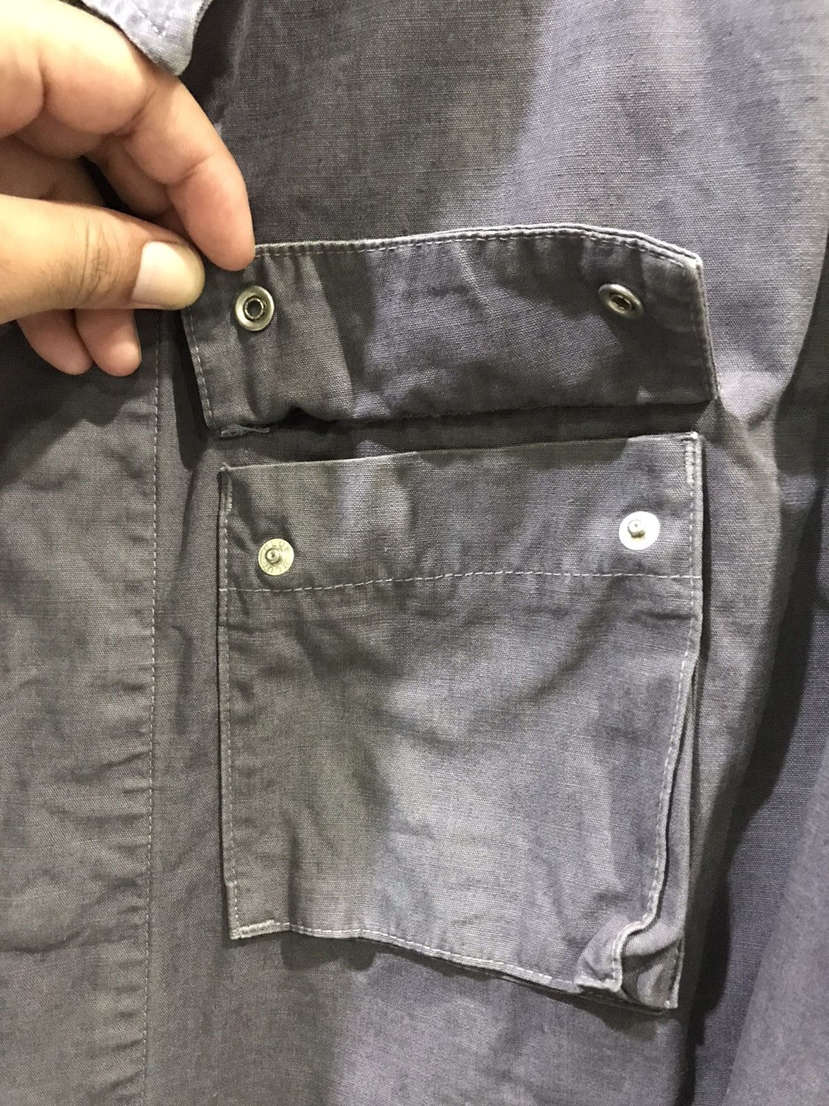 Blue Blue Japan × HOLLYWOOD RANCH MARKET × Japanese Brand HOLLYWOOD RANCH MARKET Japan Sturdy Double Pocket Jacket Size US M / EU 48-50 / 2 - 7 Thumbnail