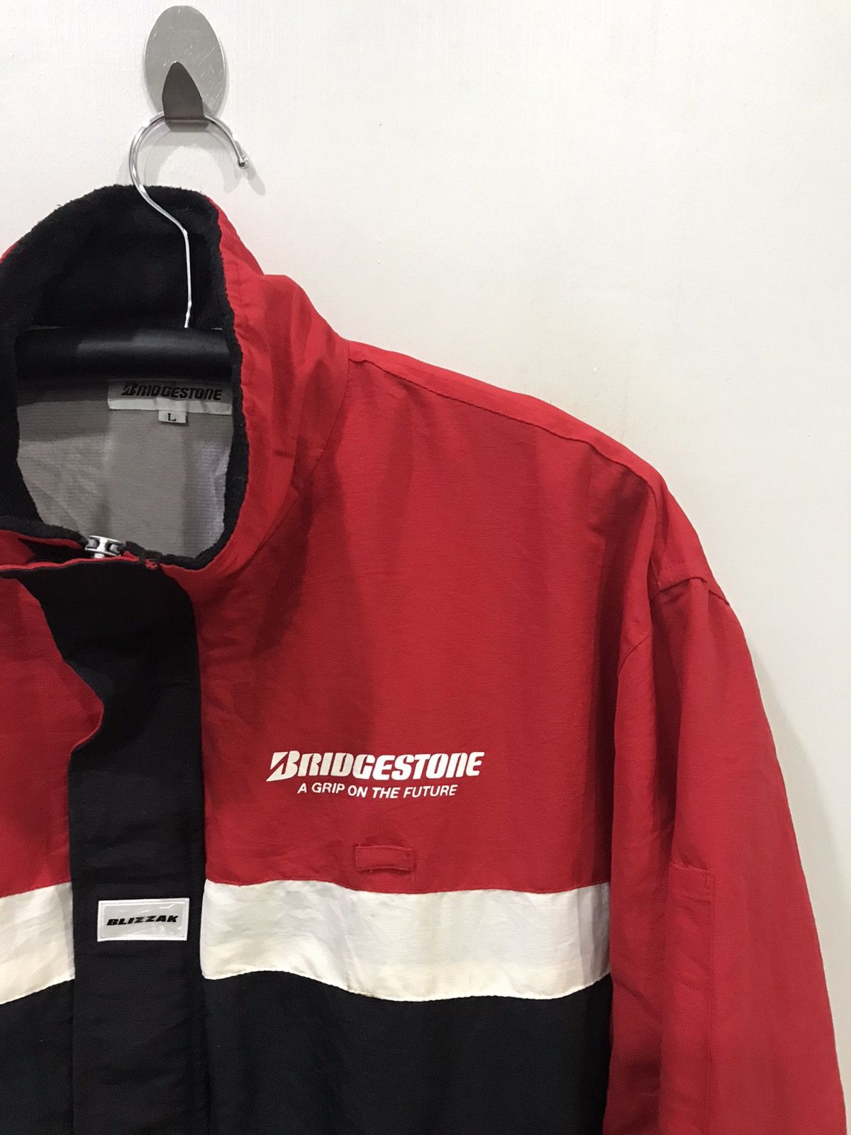 Japanese Brand BRIDGESTONE Potenza Official Colour Light Jacket Size US L / EU 52-54 / 3 - 3 Thumbnail