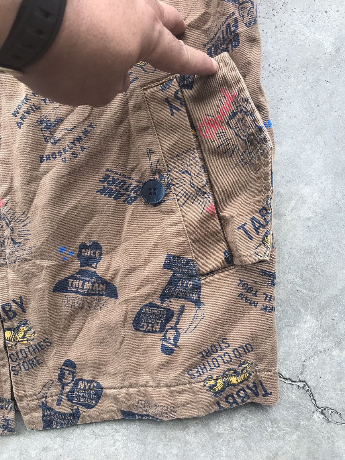 Japanese Brand × Mostly Heard Rarely Seen × United Arrows UNITED ARROW Rare Dope Sick Full Print Jacket Size US M / EU 48-50 / 2 - 8 Thumbnail