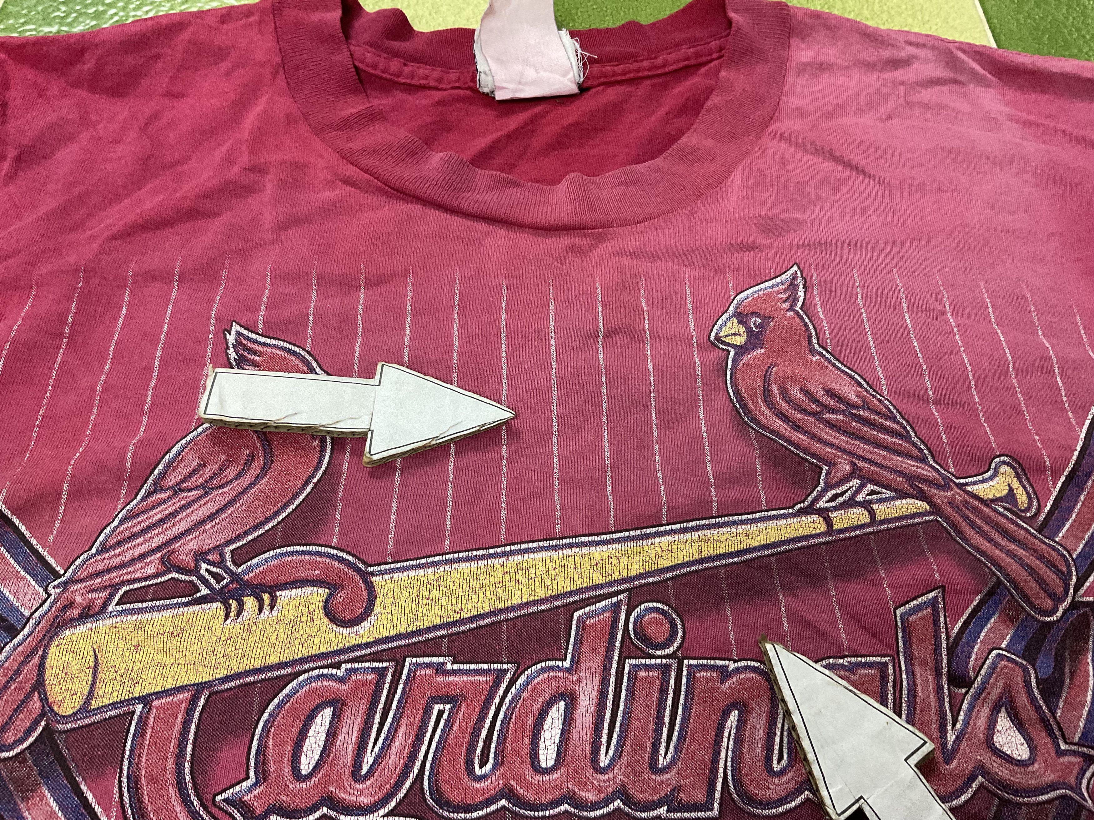 MLB Vintage 90s St. Louis Cardinals Tie Dye T-Shirt 2 Sided Size US XL / EU 56 / 4 - 11 Thumbnail