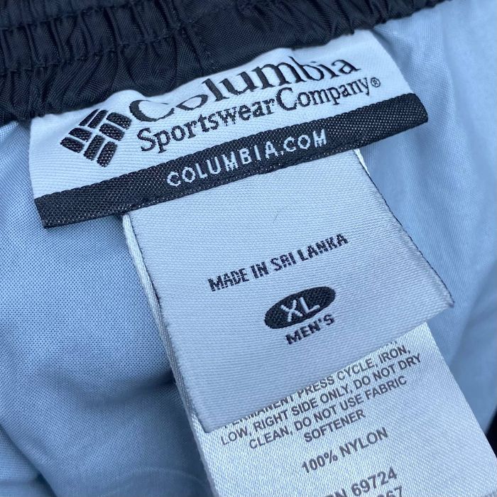 Columbia Black Columbia Nylon Sweatpants Baggy Fit | Grailed