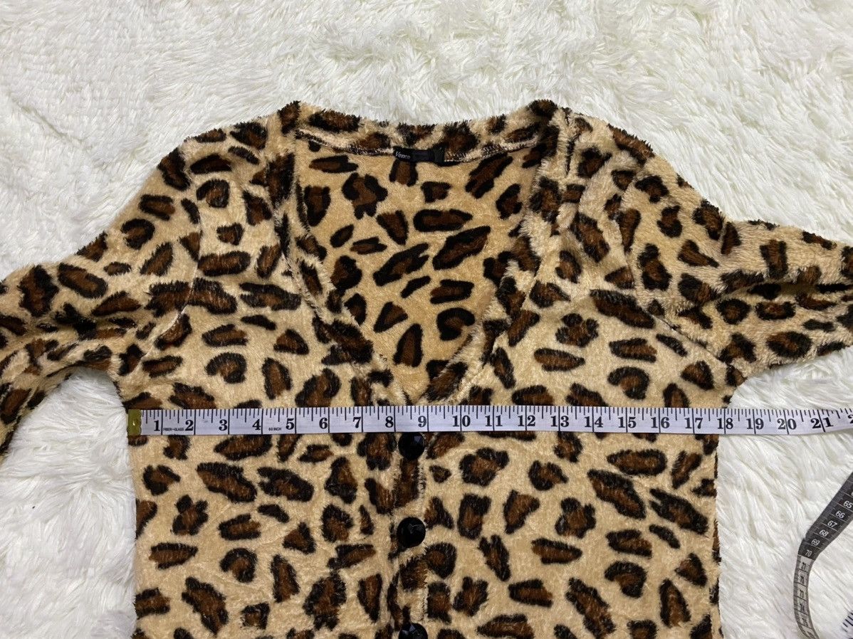 Japanese Brand Vence Fleece Leopard Cardigan Size US S / EU 44-46 / 1 - 11 Thumbnail