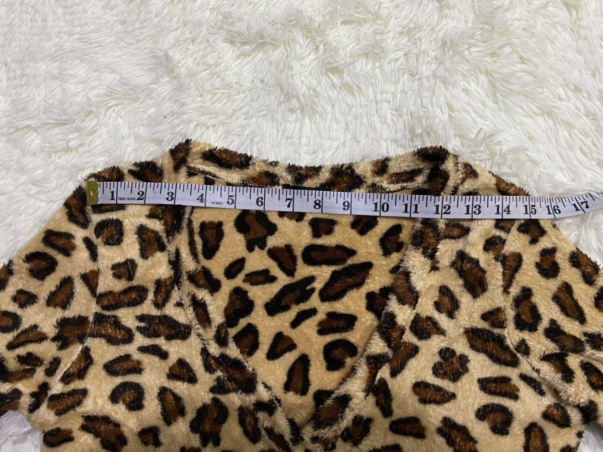 Japanese Brand Vence Fleece Leopard Cardigan Size US S / EU 44-46 / 1 - 13 Thumbnail