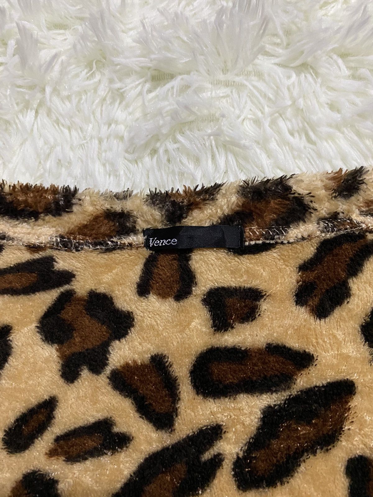 Japanese Brand Vence Fleece Leopard Cardigan Size US S / EU 44-46 / 1 - 8 Thumbnail