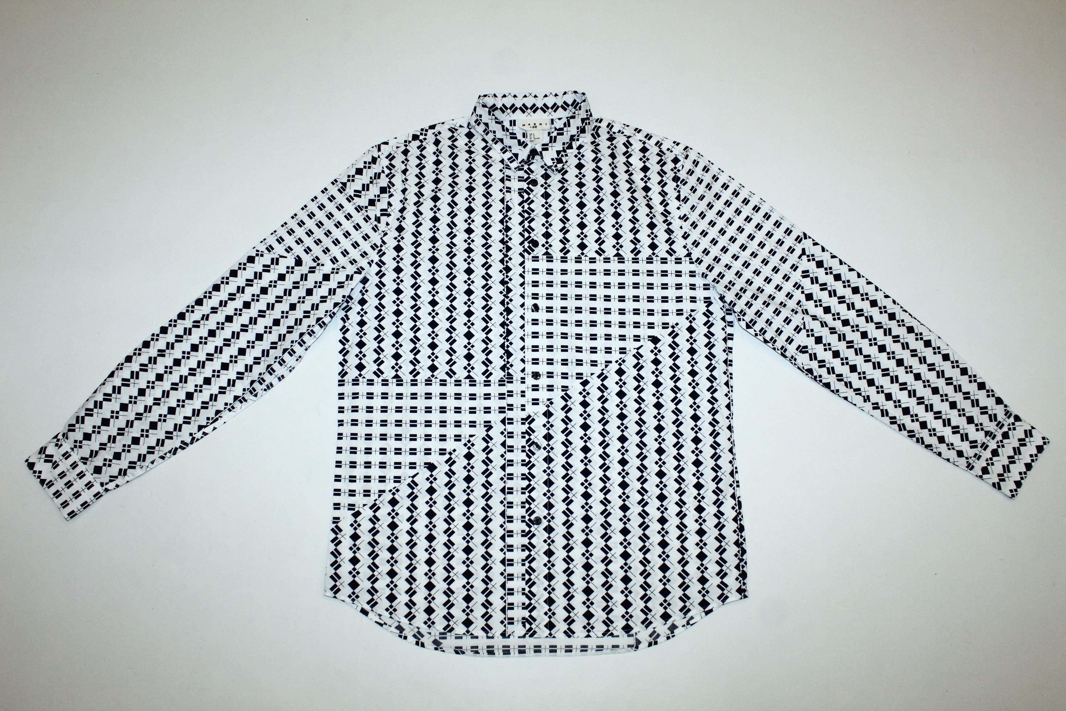 Marni Marni x H&M Iconic Geometric Print Shirt Size US M / EU 48-50 / 2 - 3 Thumbnail