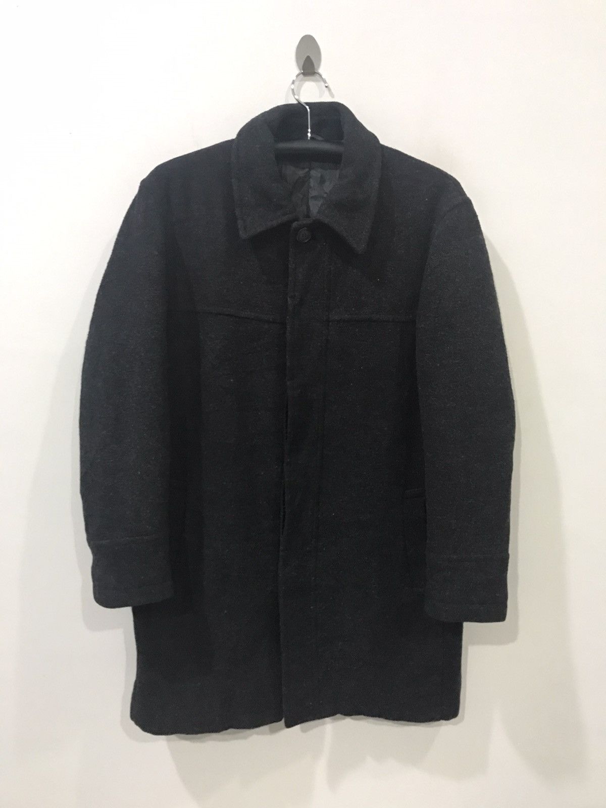 Japanese Brand ALLIX DESIGN Wool Overcoat Size US L / EU 52-54 / 3 - 1 Thumbnail