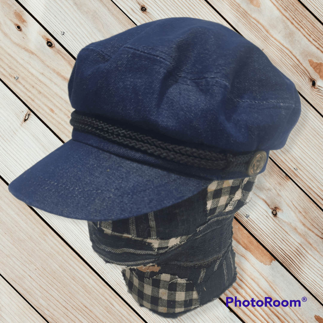 Japanese Brand 💥Blue Navy Military Captain Hat Size 42 - 3 Thumbnail