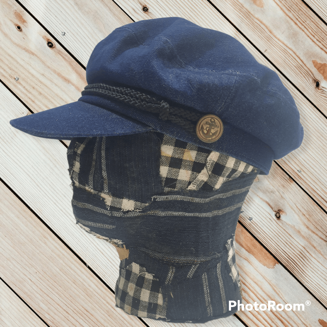 Japanese Brand 💥Blue Navy Military Captain Hat Size 42 - 9 Thumbnail